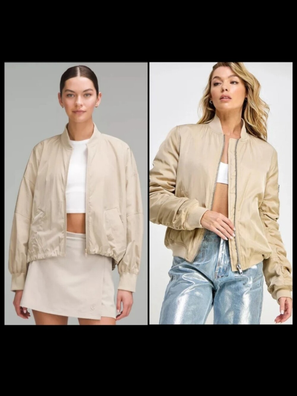 Genuine Silk Bomber Jacket - Made in Italy